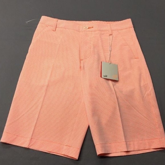 puma orange golf shorts